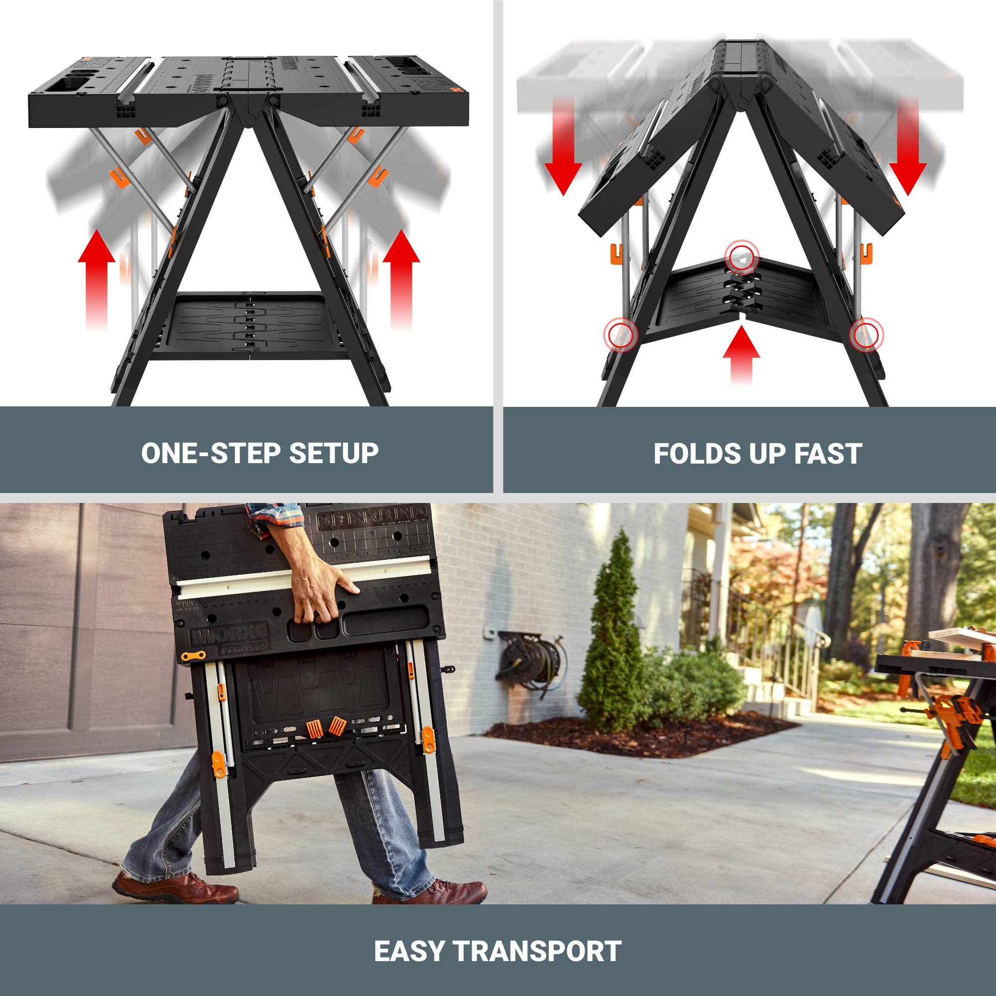 ONE-STEP SETUP FOLDS UP FAST EASY TRANSPORT