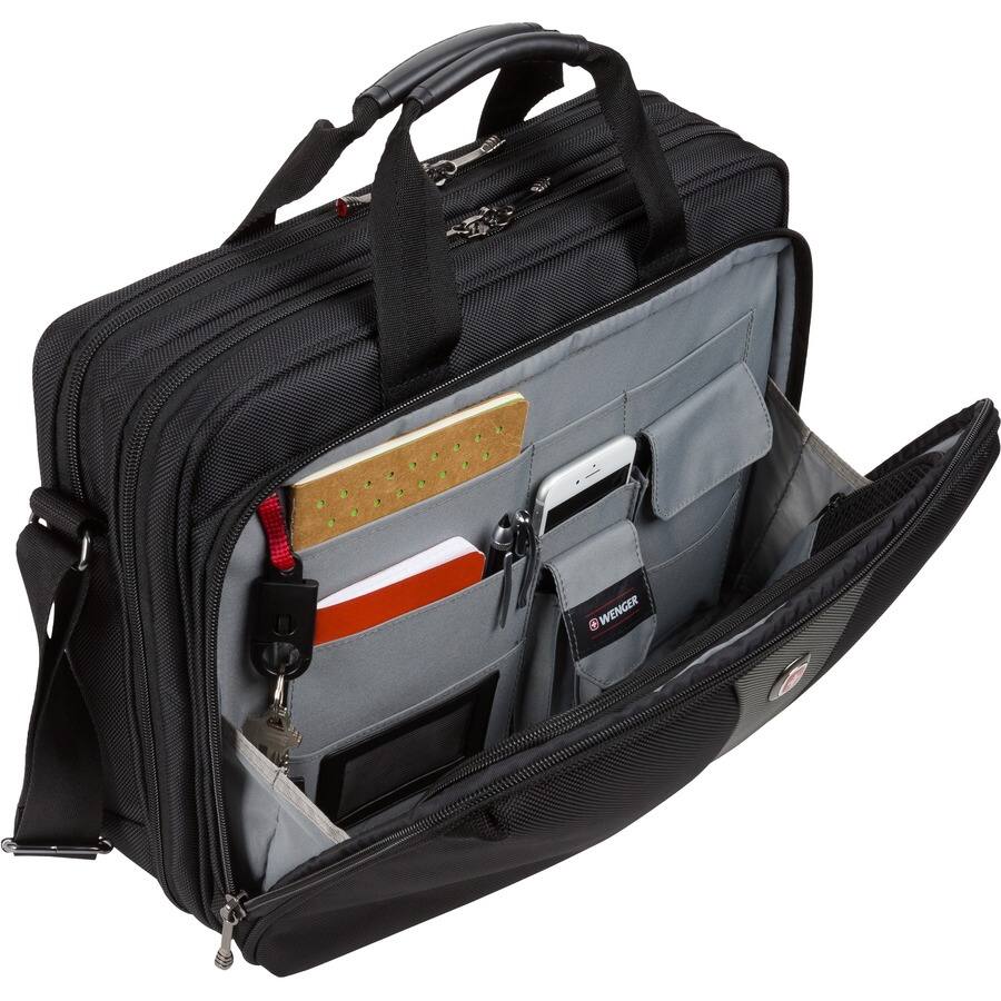 Alt View 5. Wenger - WENGER LEGACY BLK TOP LOAD CASE DBL GUSSET 15.6IN WA-7652-14F00 - Black.