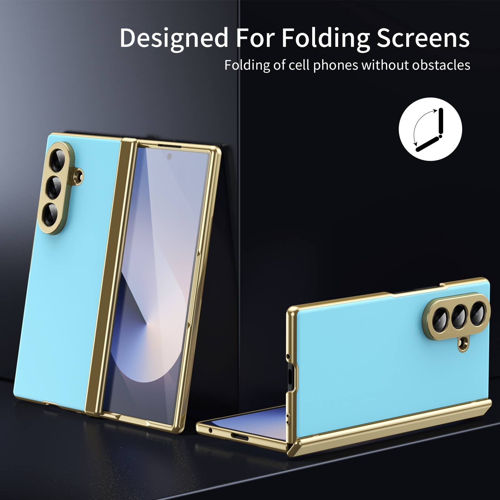Designed For Folding Screens  
Folding of cell phones without obstacles