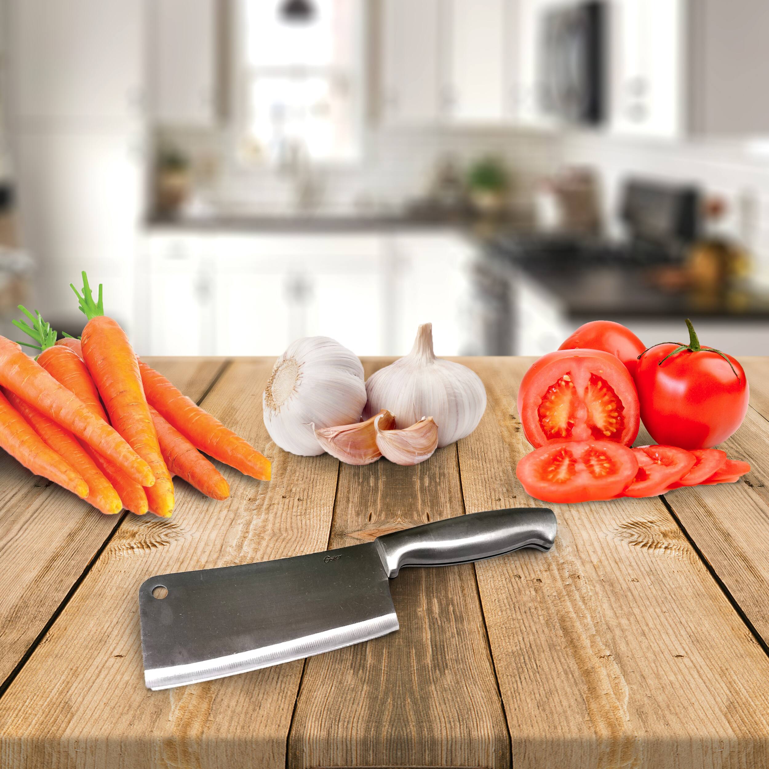 Alt View 1. Oster - Oster Baldwyn 6.25 Inch Stainless Steel Cleaver Knife.