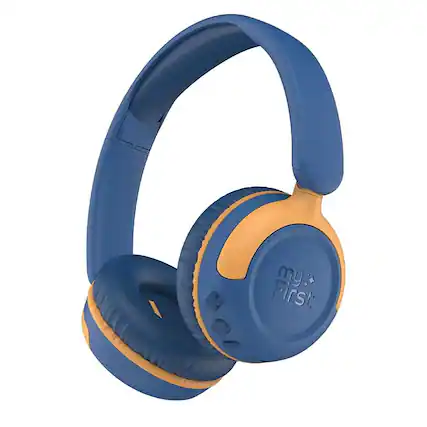 Front. myFirst - myFirst CareBuds Max Kids Wireless Headphone, Dual Comfort EarPad, Smart Volume, Bluetooth,Mic, 52h Battery -B/Berry.