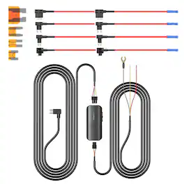 VIOFO - Type-C HK6 Acc Hardwire Kit with 8PCS Full Set Circuit Fuse Tap for A119M Pro / A229 / A329S Series Dash Cam - Black