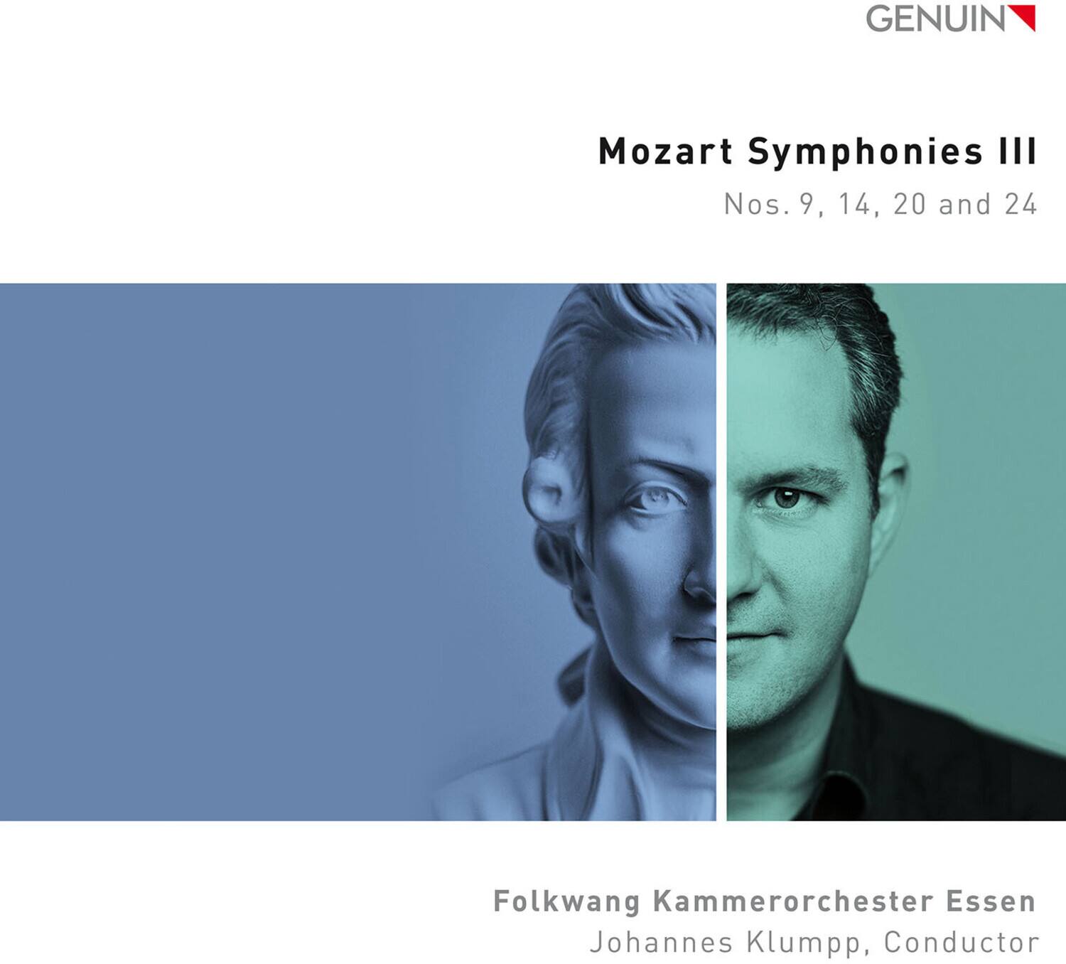 GENUIN

Mozart Symphonies III  
Nos. 9, 14, 20 and 24

Folkwang Kammerorchester Essen  
Johannes Klumpp, Conductor