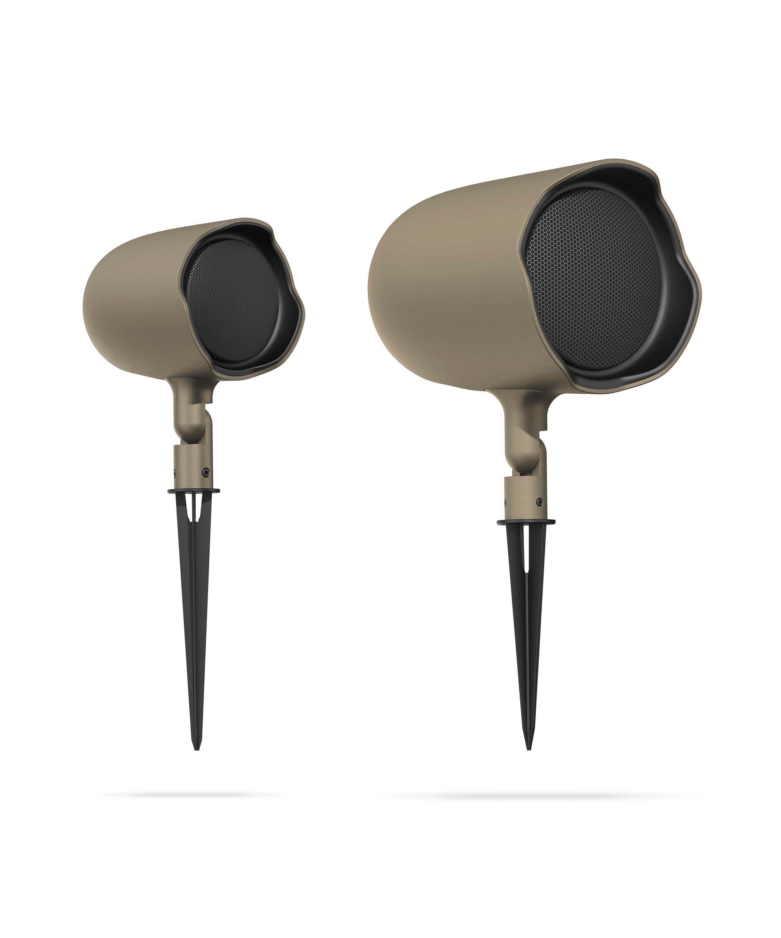 JBL - GSF6 6.5" 200W 8 Ohm and 70V/100V Ground-Stake Landscape-Outdoor Speaker, (Pair) - Tan - Front_Zoom