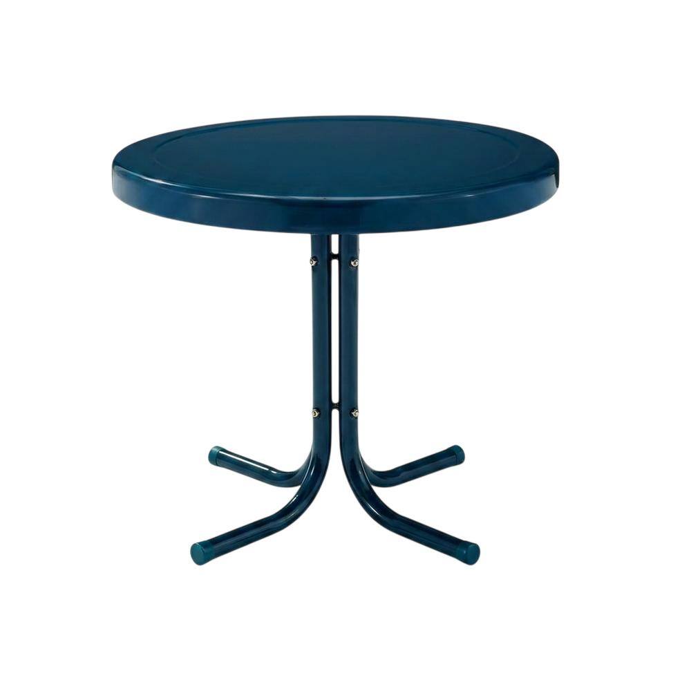 Crosley Furniture - Griffith Retro Outdoor Side Table - Navy Gloss price history on PriceWatchPro