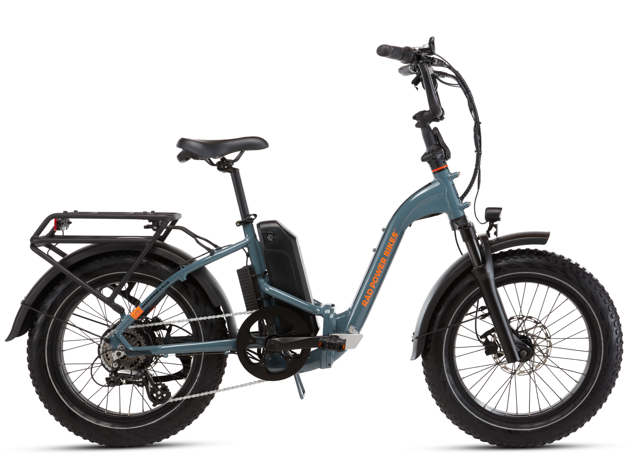 Rad Power Bikes - RadExpand 5 Plus Ebike - one Size - Slate Blue - Front_Zoom