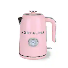 Nostalgia - Classic Retro Water Kettle, 1.7 L - Pink