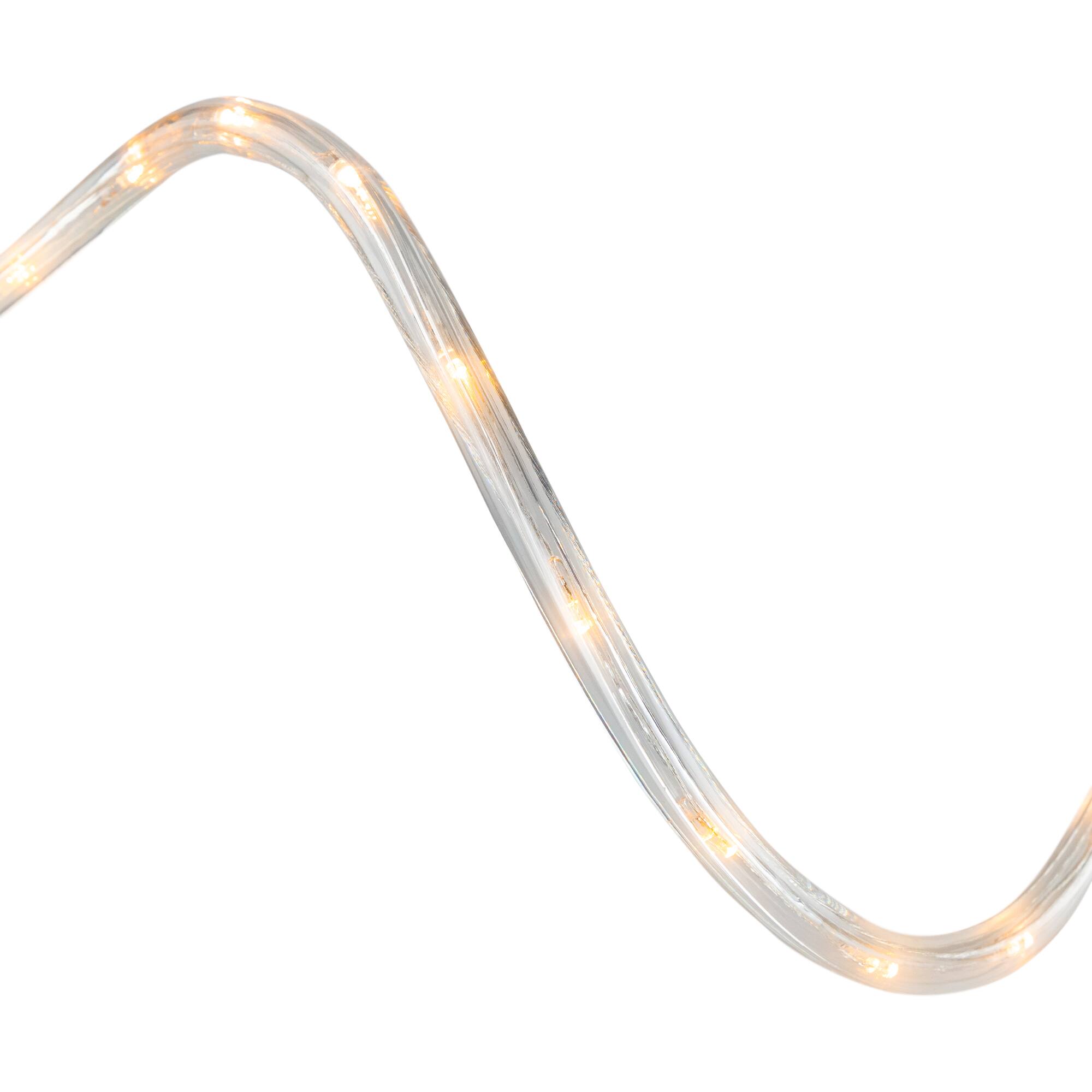 Alt View 5. Northlight - Flexible LED Outdoor Christmas Lights - Warm White - 18' Clear Wire - Clear.