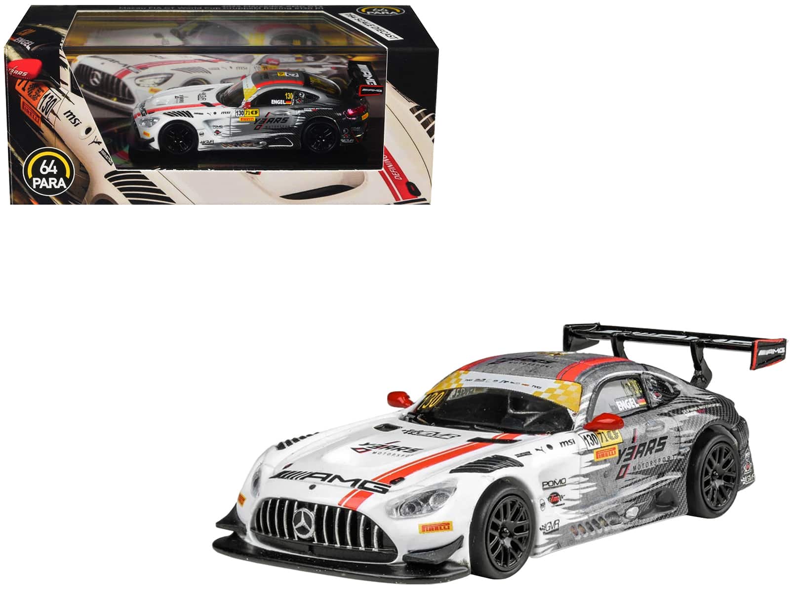 "Mercedes-AMG GT3 #130 ""GruppeM Racing"" Winner ""Macau GT Cup - FIA GT World Cup"" (2024) 1/64 Diecast Model Car by Paragon" price history on PriceWatchPro