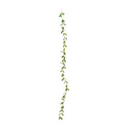 BreeBe - Fabric Mistletoe String Garland (Set of 2) - Green