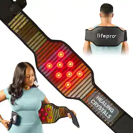 LifePro - Red Light Therapy Belt - Infrared Heating Pad for Back and Body with 660nm & 850nm LED
