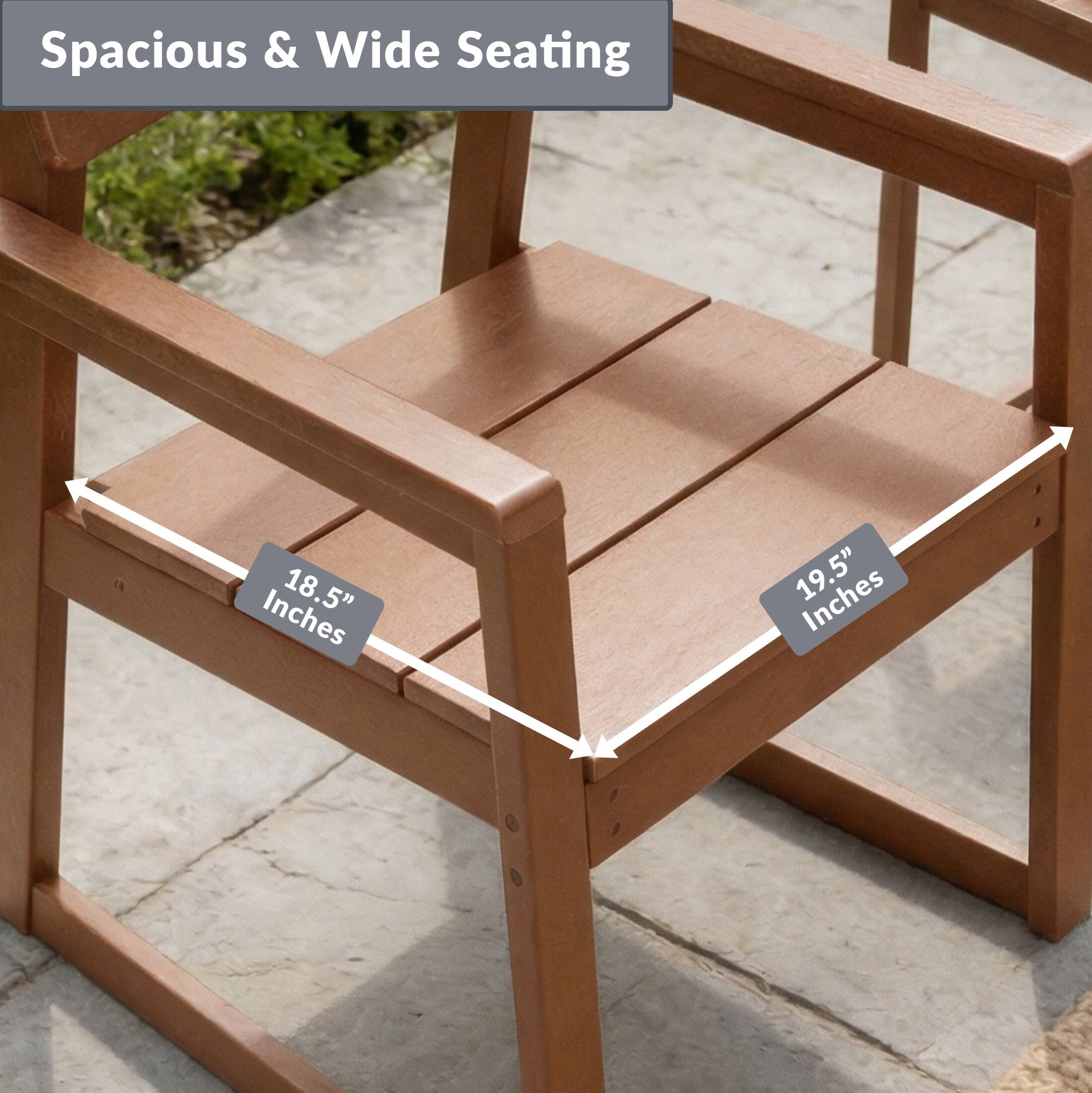Spacious & Wide Seating  
18.5" Inches  
19.5" Inches