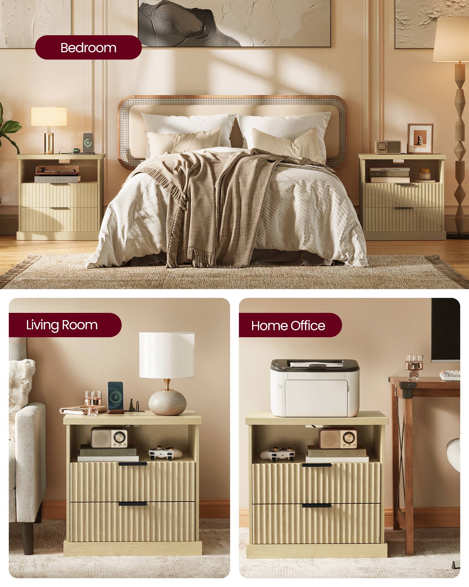 - Bedroom
- Living Room
- Home Office