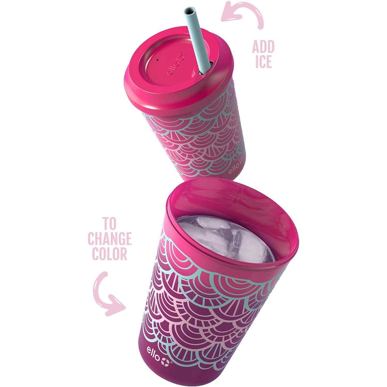 The text on the image reads:

"ADD ICE
TO CHANGE COLOR"