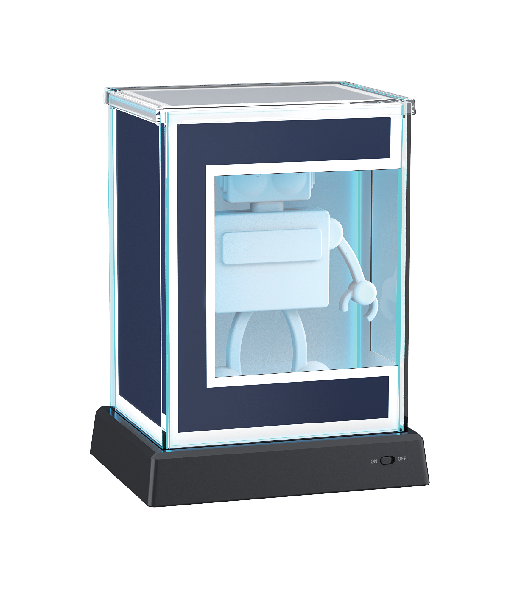 Alt View 2. Biogenik - Multi-Color Illuminating Acrylic Display Case.