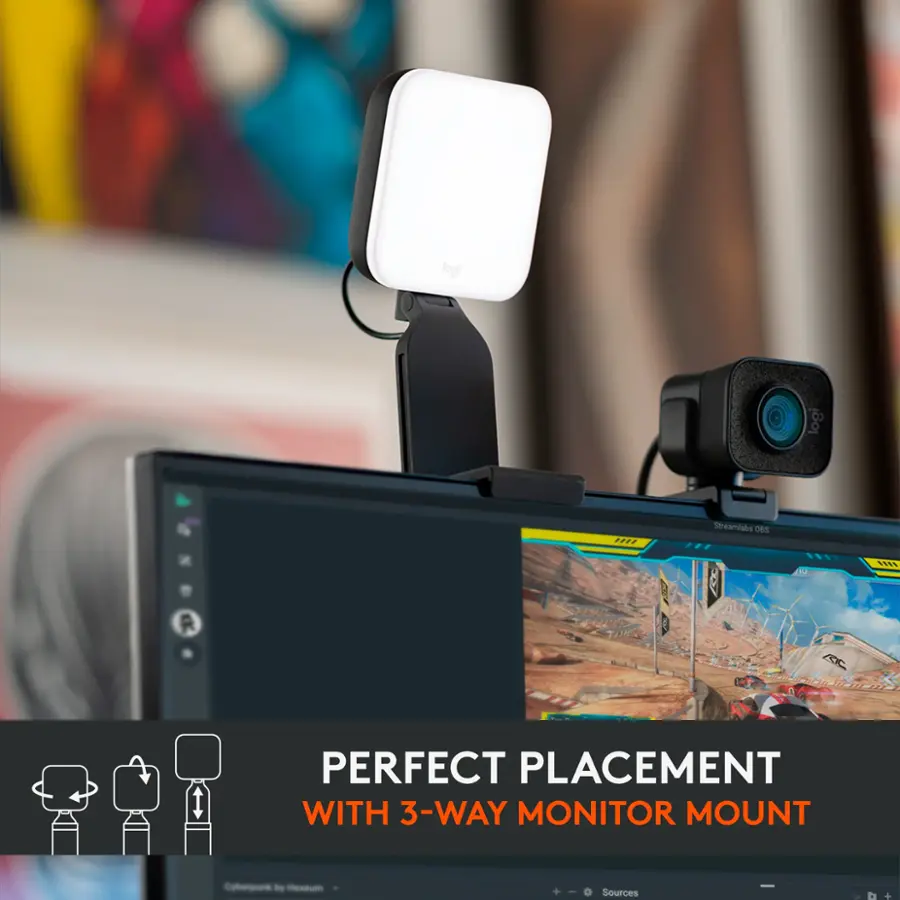 Logitech Litra Glow Premium LED Streaming Light with TrueSoft ...