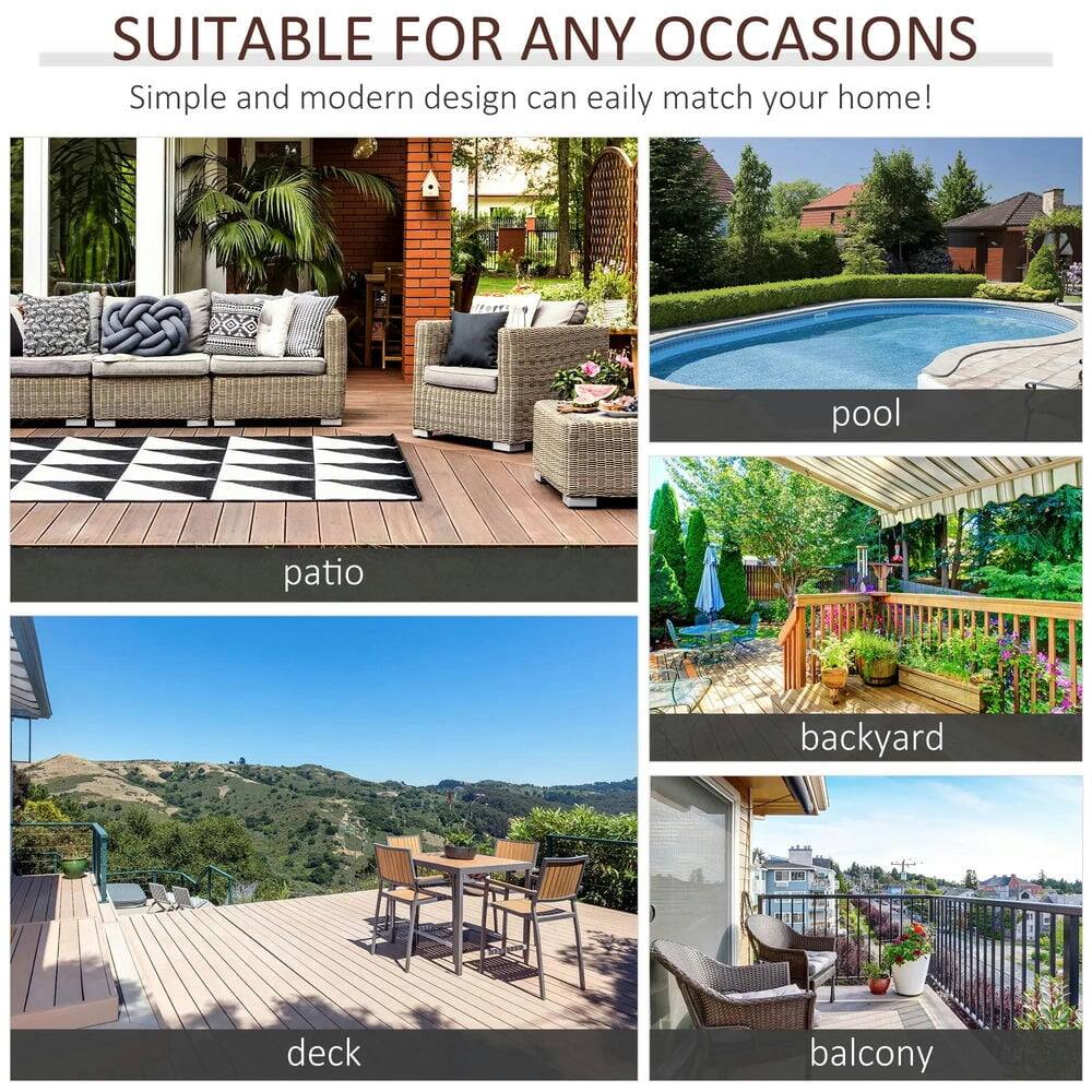 SUITABLE FOR ANY OCCASIONS  
Simple and modern design can easily match your home!  

- pool  
- patio  
- deck  
- backyard  
- balcony