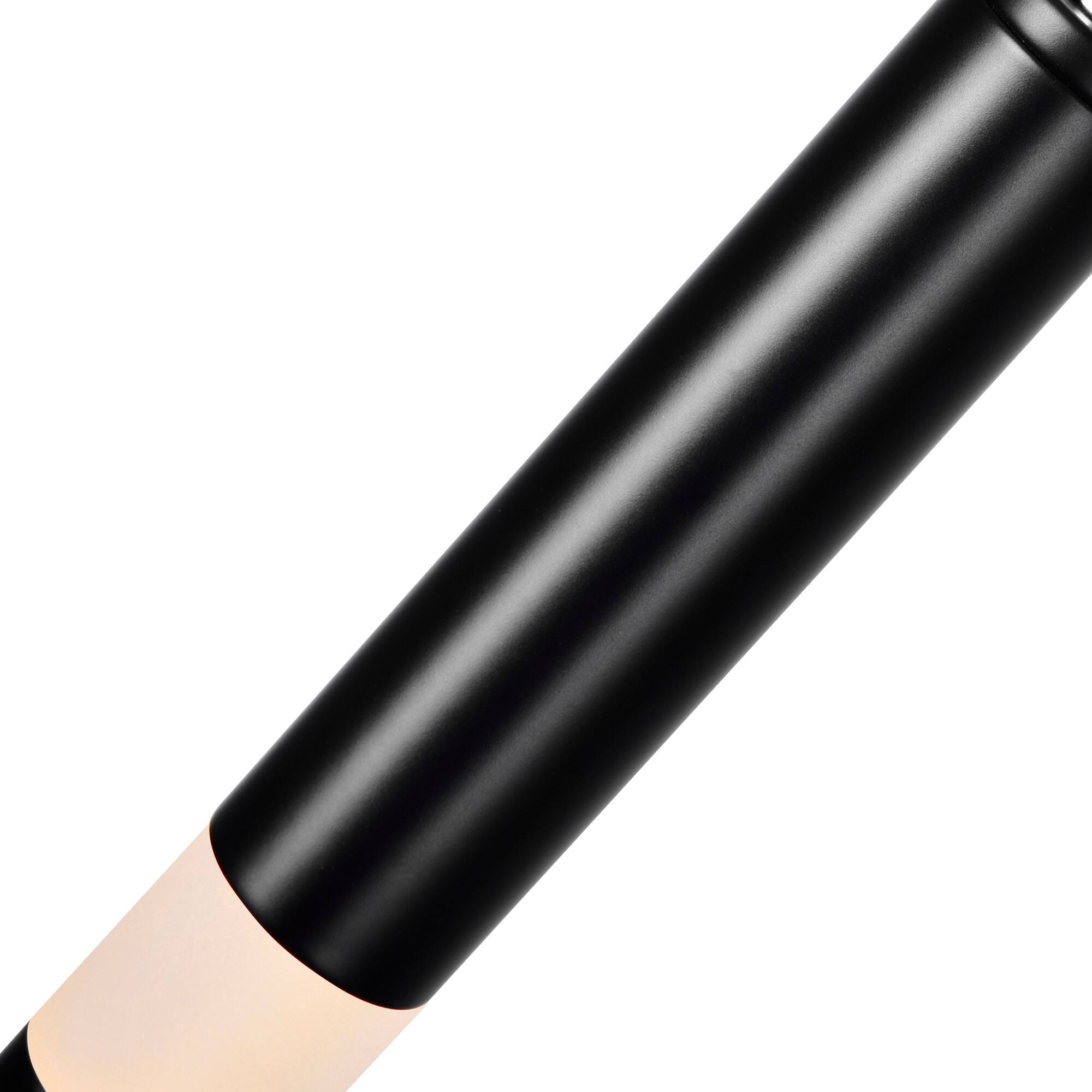 Left. CWI Lighting - Flute 1 Light LED Pendant With Black Finish - Black.