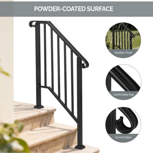 POWDER-COATED SURFACE  
Weather-Proof  
Comfortable Grip  
Curved Edges