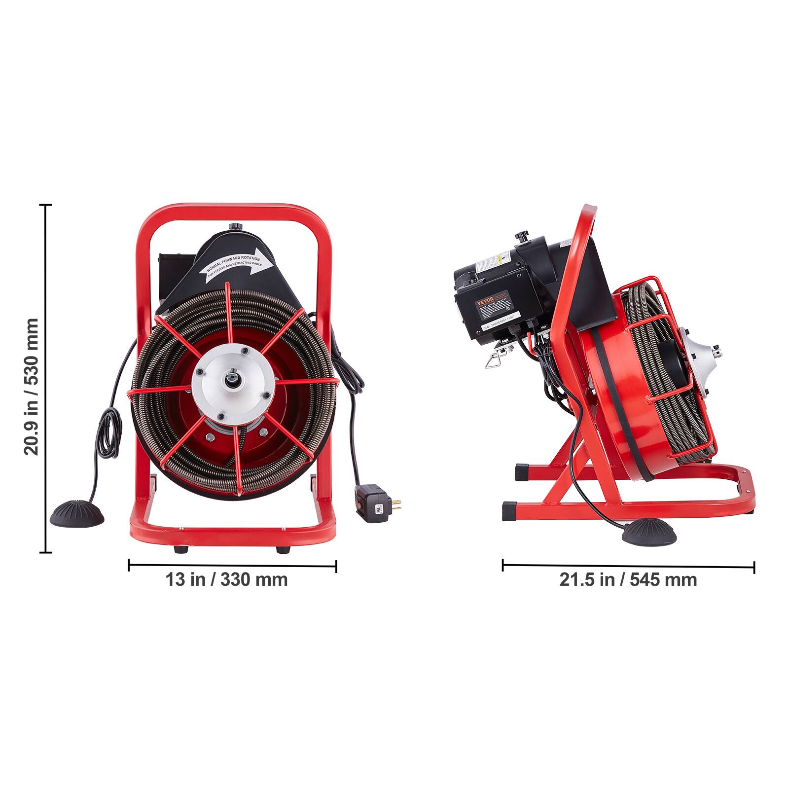 20.9 in / 530 mm
13 in / 330 mm
21.5 in / 545 mm