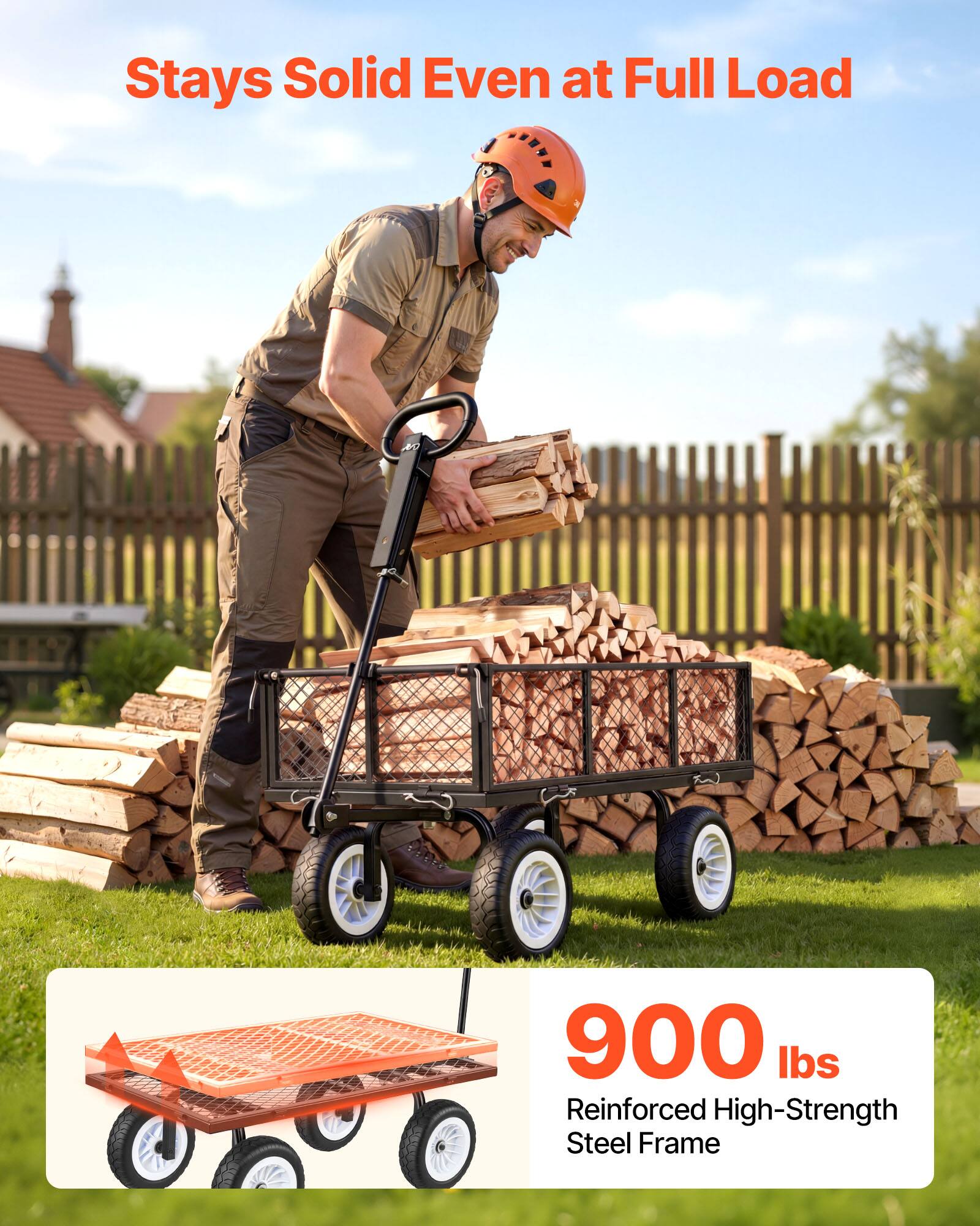 Stays Solid Even at Full Load

900 lbs Reinforced High-Strength Steel Frame