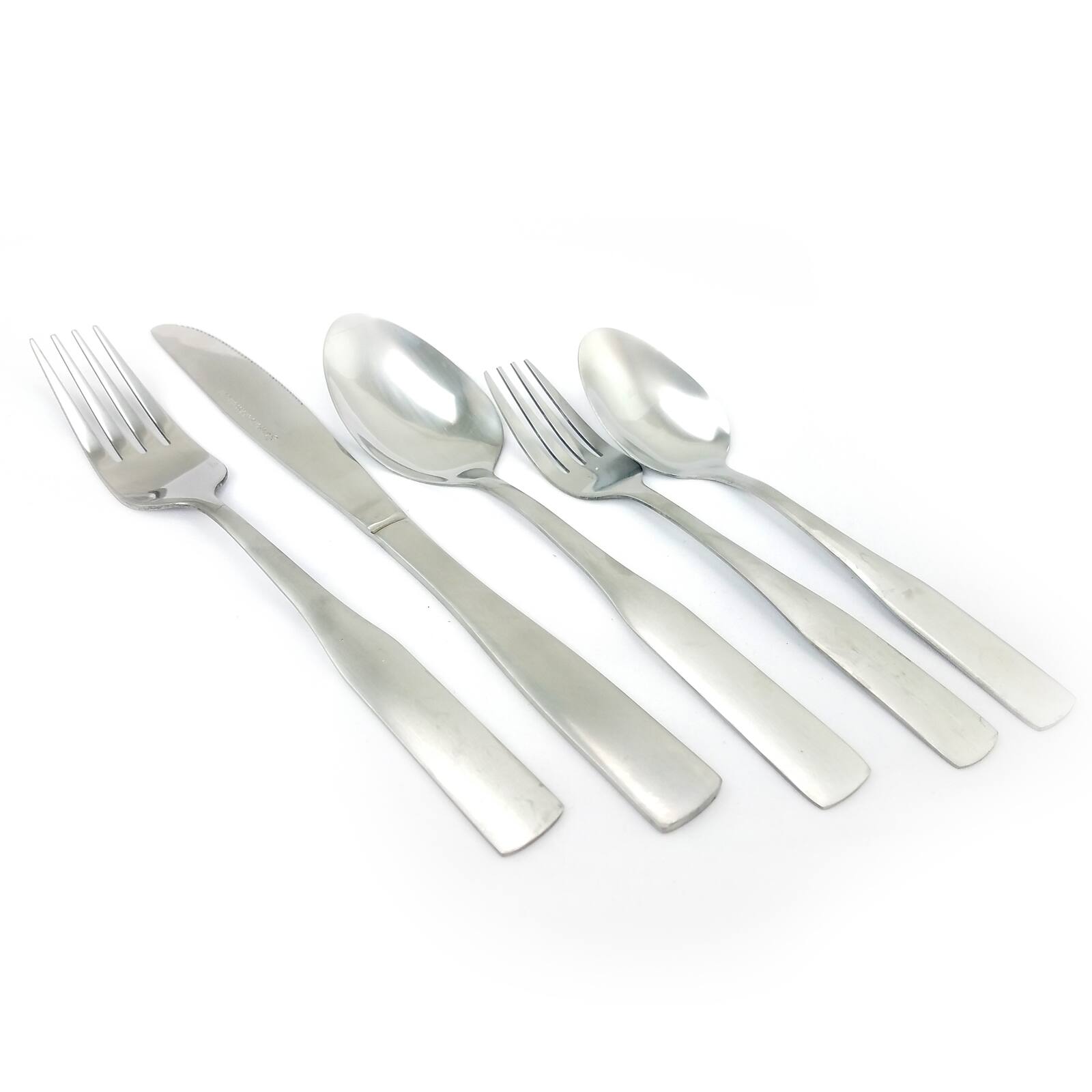 Alt View 3. Gibson - Gibson Home Abbeville 61 Piece Stainless Steel Flatware Set with Wire Caddy - Silver.