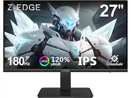 Z Z-Edge - UG27F 27" IPS FHD 180Hz 1ms MPRT FreeSync Gaming Monitor, HDMI & DP, HDR10, 120% sRGB, Crosshair - Black