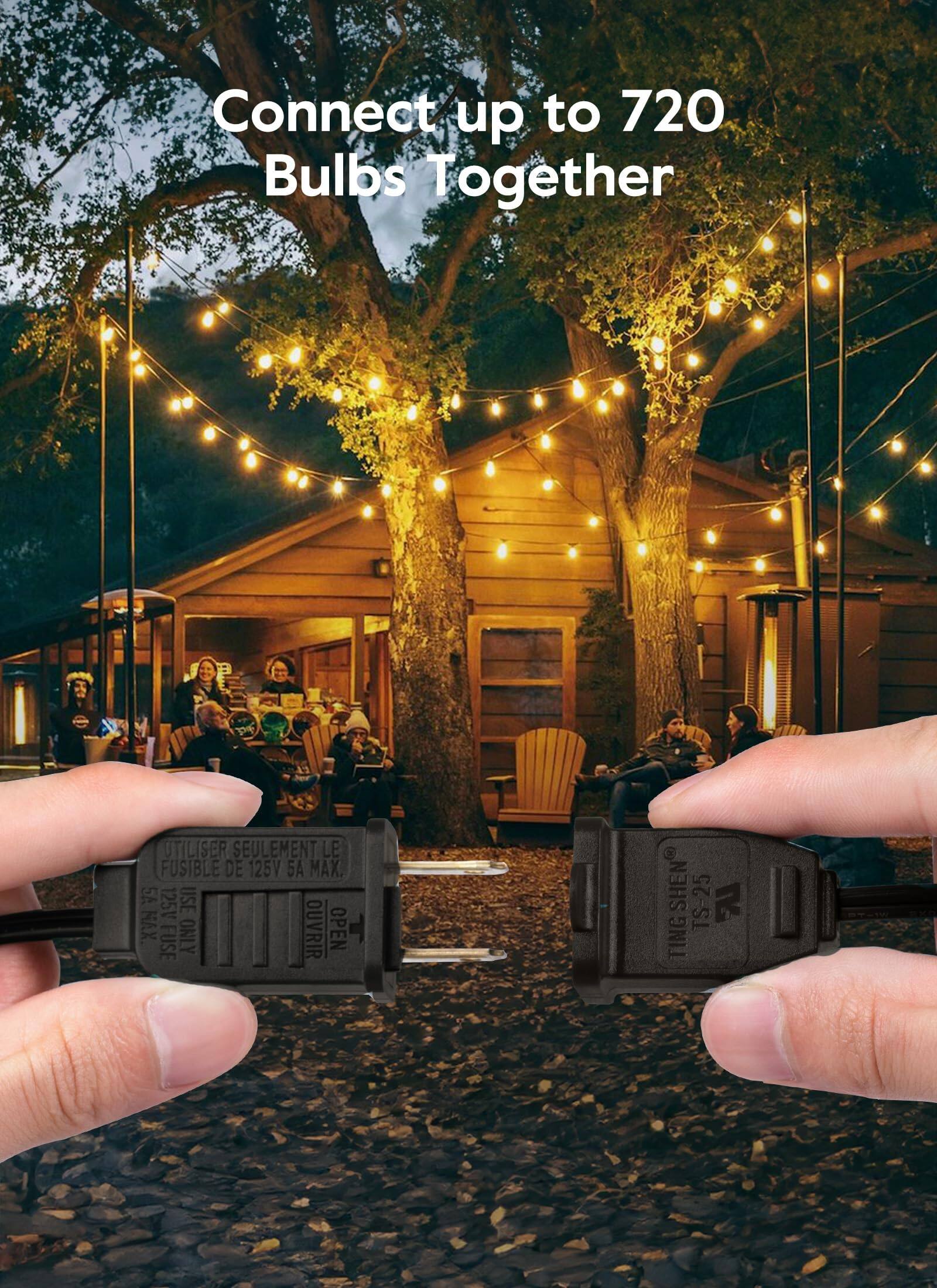 Connect up to 720 Bulbs Together

UTILISER SEULEMENT LE FUSIBLE DE 125V A MAX. 5A 125V

USE 125V ONLY

FUSIBLE DE 125V 5A MAX.

OPEN

TING SHEN TS-25