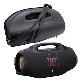 JBL - Boombox 4 Waterproof Portable Bluetooth Speaker Bundle with gSport Case - Black