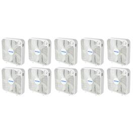 Hurricane - 20" Classic Series Floor Box Fan with 3 Speed Settings, 10 Pack - White