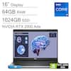 16" Display
64GB RAM
1024GB SSD
NVIDIA RTX 2000 Ada
Intel Core i7