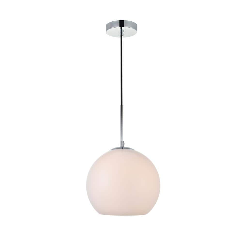 Living District - Baxter 1 Light Chrome Pendant With Frosted White Glass - Chrome And Frosted White price history on PriceWatchPro
