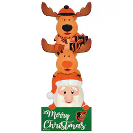 Fan Creations - Baltimore Orioles 31'' Santa Stack Leaner - Multicolor