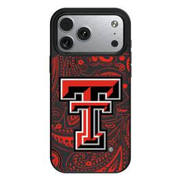 Keyscaper - NCAA - Texas Tech Red Raiders Paisley iPhone Magnetic Bump Case - 15 - Black