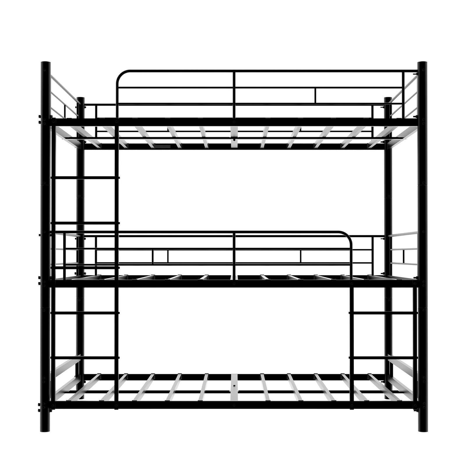 Alt View 9. Loheer - Loheer Twin Size Black Iron Bed Frame Heavy Duty Metal Base Noise Free Sturdy Steel Support for Small Spaces - Black.