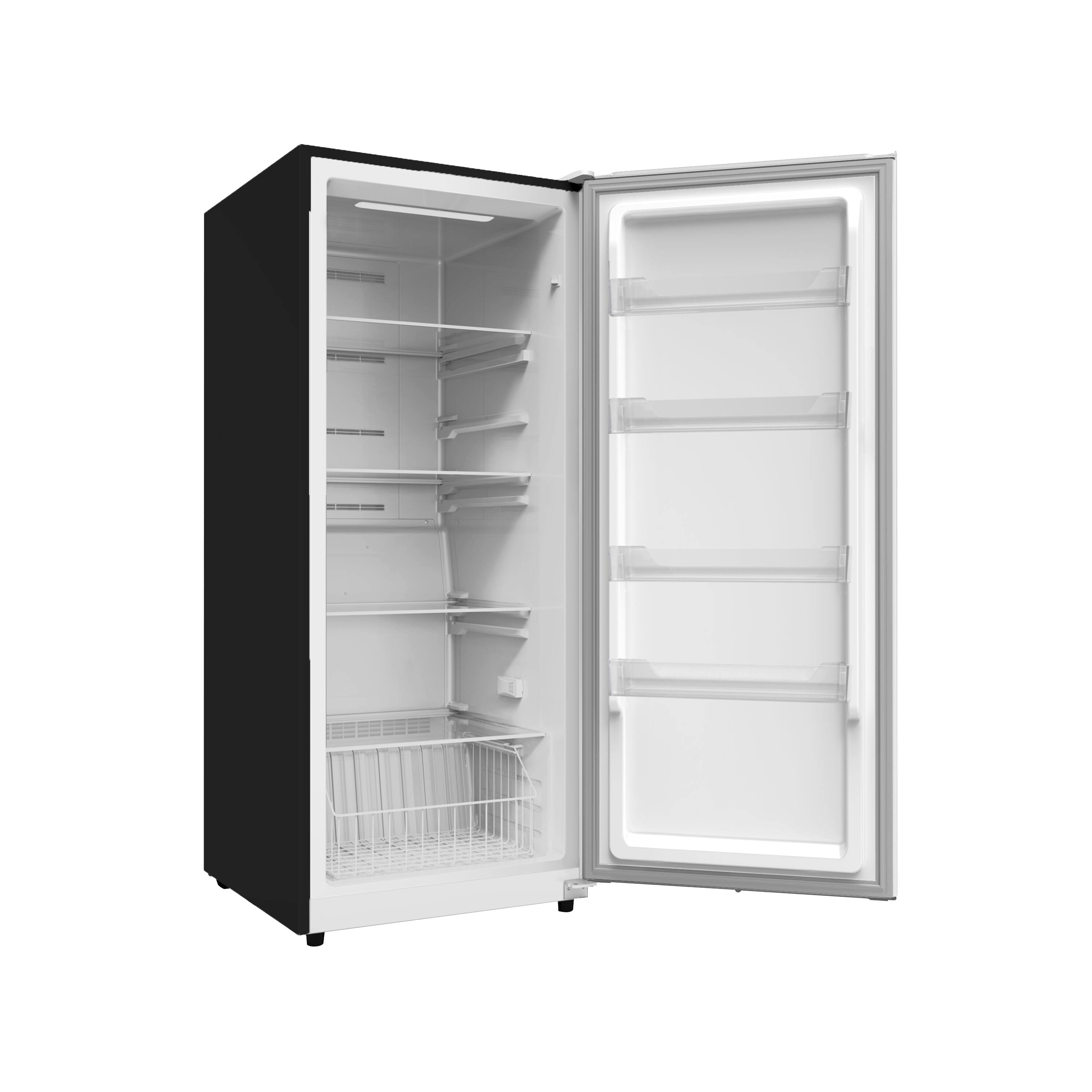 Left. Conserv - Conserv 14cf Garage Ready Upright Freezer CONVERTIBLE Refrigerator 28" Energy Star 110V Reversible - Black.