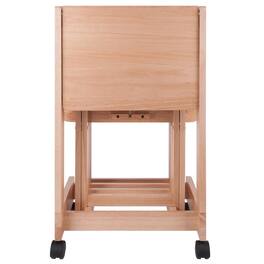 FurniFact - color Solid Wood TV Trays – Folding Snack Tables for Eating and Serving - Natural