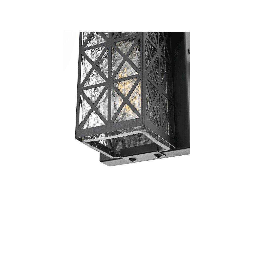 Alt View 1. Elegant Lighting - Wildey 7 inch Outdoor Pendant in Black - Black.