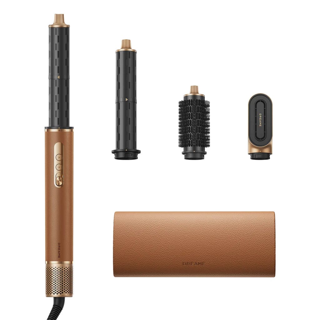 Dreame - AirStyle Suite Hair Styler – 3-in-1 Air Styling Tool with Auto-Wrap Curling, Fast Drying Jet Airflow, Intelligent - Brown