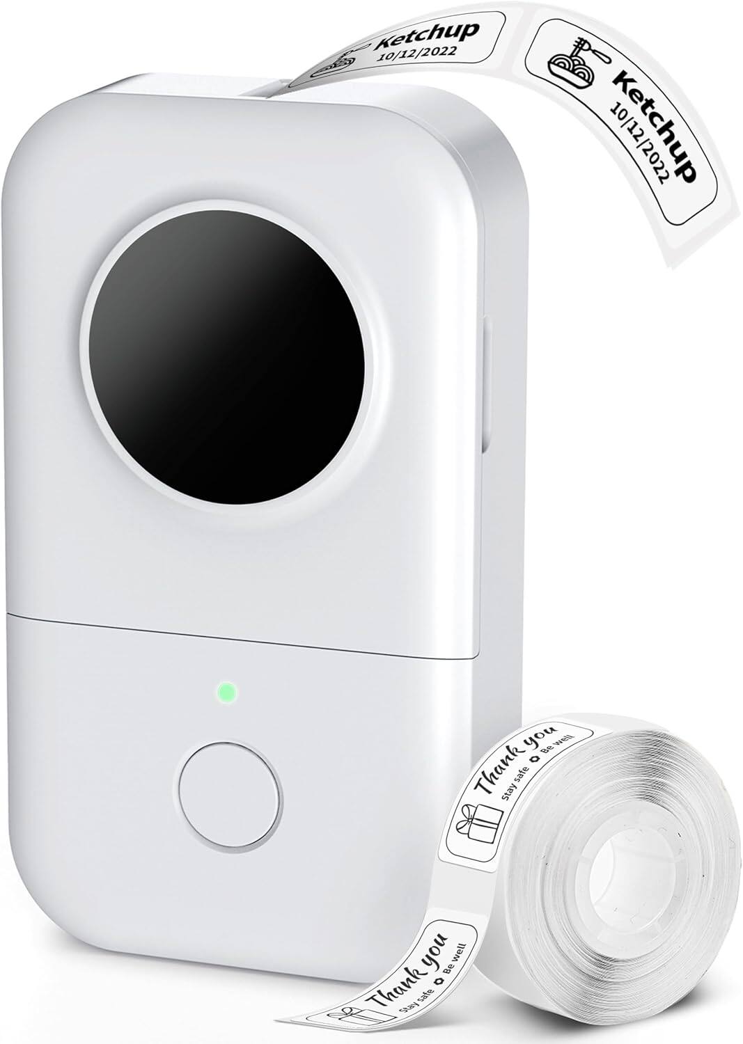 Phomemo - D30 Portable Label Maker for Home and Office 0.59 inch label width - White