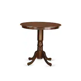 FurniFact - Elegant Square Solid Wood Dining Table for Small Spaces in Brown Finish - Mahogany