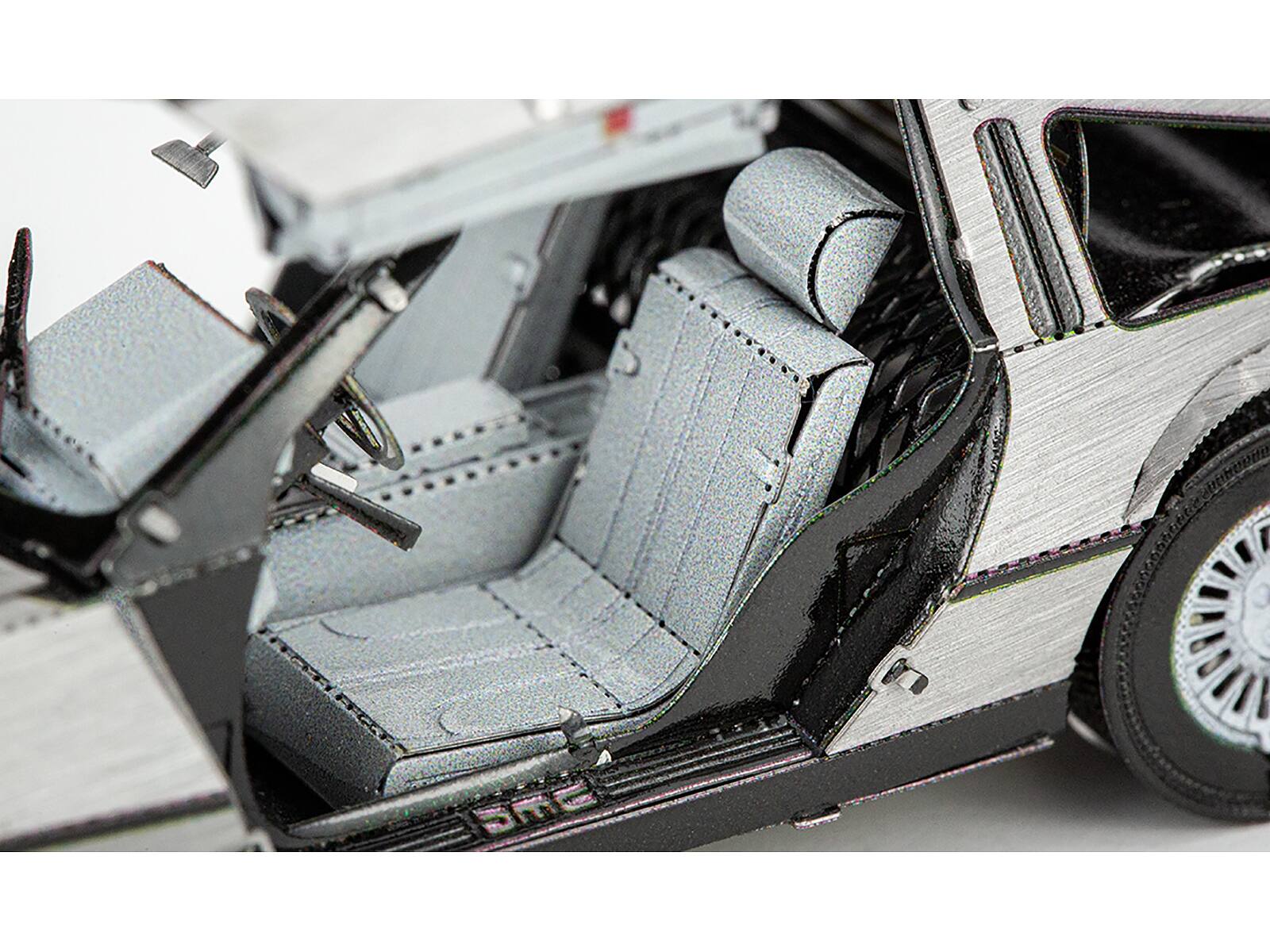 Alt View 5. Metal Earth - Model Kit DeLorean Brushed Metal (Moderate Difficulty) Steel Model by Metal Earth.