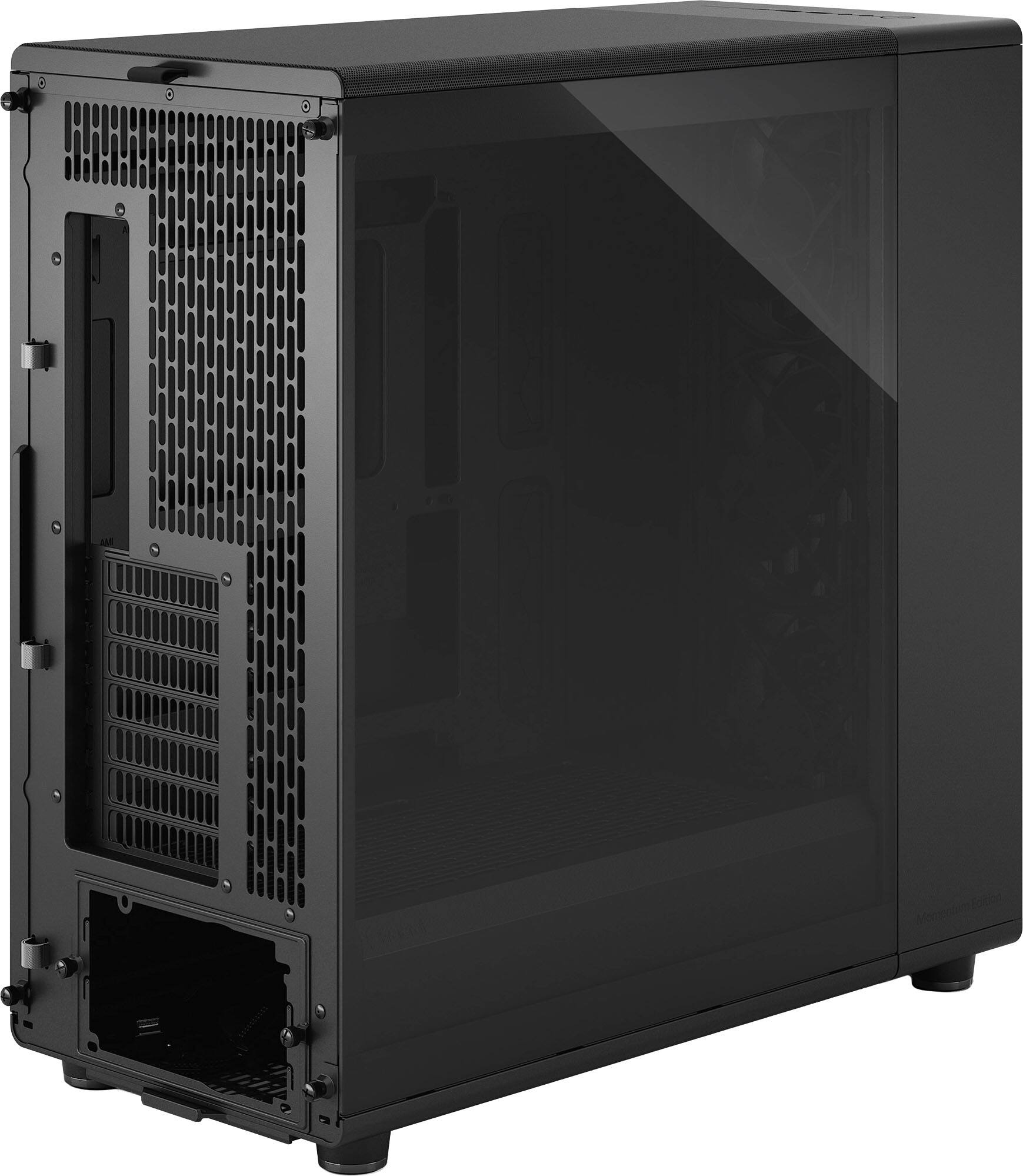 Alt View 8. Fractal Design - North XL Momentum Edition Black E-ATX Chassis with Blackened Oak Front and TG Side Panel Mid Tower PC Case - Black.