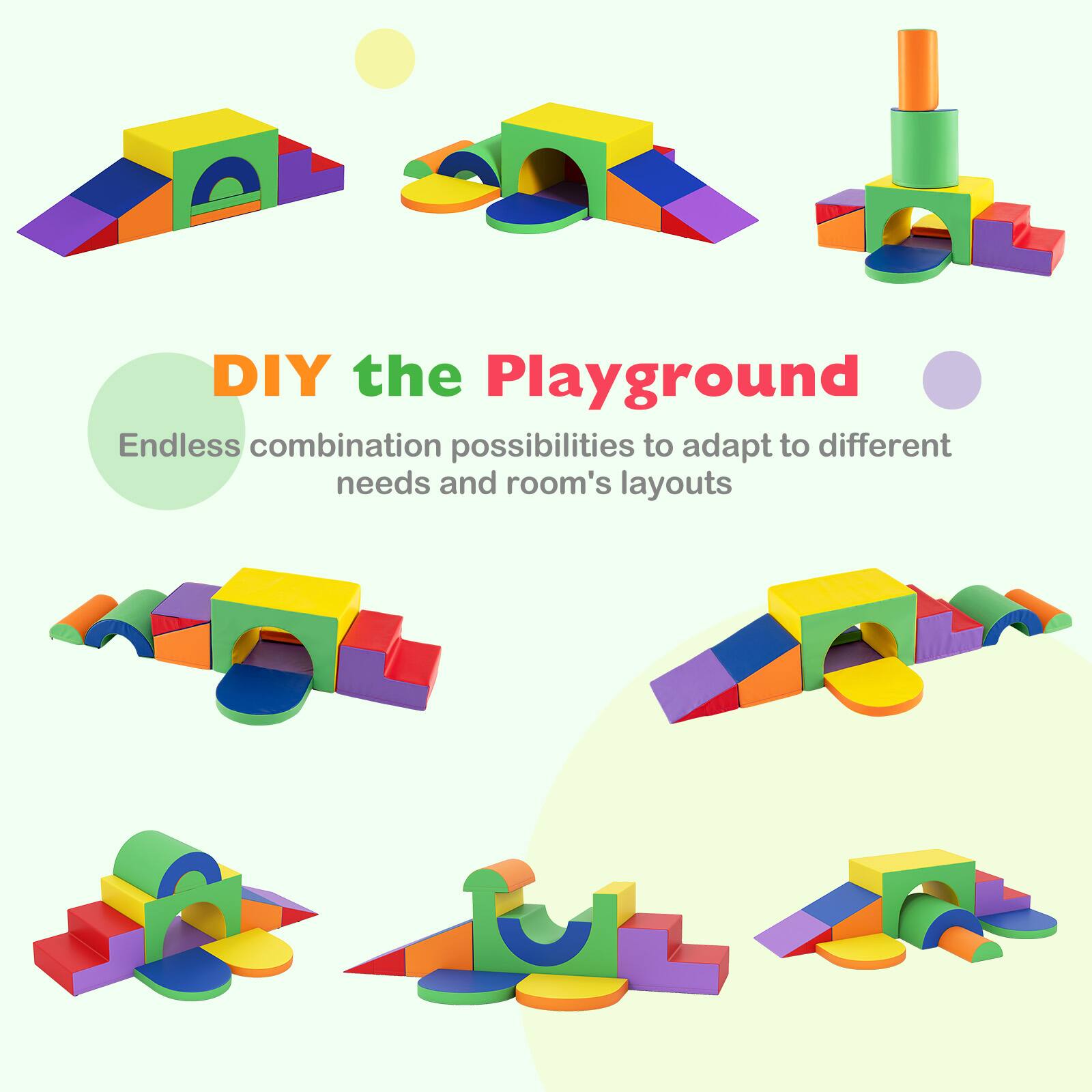 DIY the Playground  
Endless combination possibilities to adapt to different needs and room's layouts