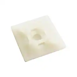 Steel Grip - 1 in. L White Cable Tie Base Mount 5 pk
