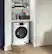 Alt View 9. GE - 2.4 Cu. Ft. High-Efficiency Front Load Washer and Electric Condenser Dryer Combo with Steam and Sanitize - White.