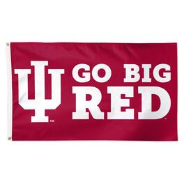 WinCraft - Indiana Hoosiers 3' x 5' Single-Sided Deluxe Team Slogan Flag - Multicolor