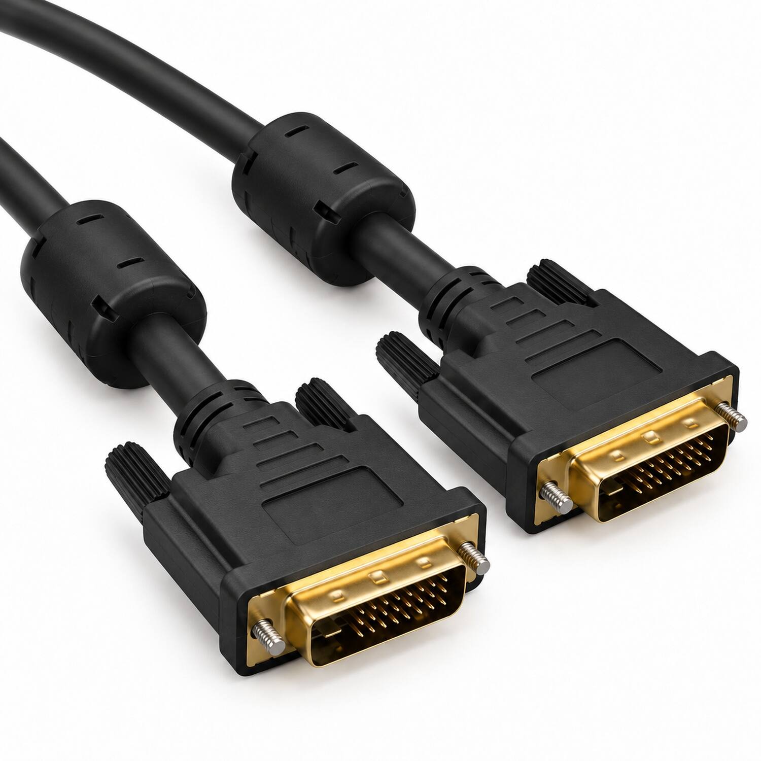Angle. Sanoxy - 3m DVI-D Male to Male Dual Link Digital Video Cable - Black.