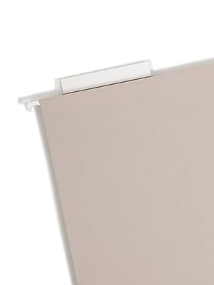 Alt View 2. Smead - Heavy Duty TUFF Hanging File Folders with Easy Slide Tab, 1/3 Cut, Letter Size, 18/Box - Steel Gray.