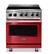 Front. Viking - 5 Series 4.7 Cu. Ft. Freestanding Electric Induction Range - San Marzano Red.